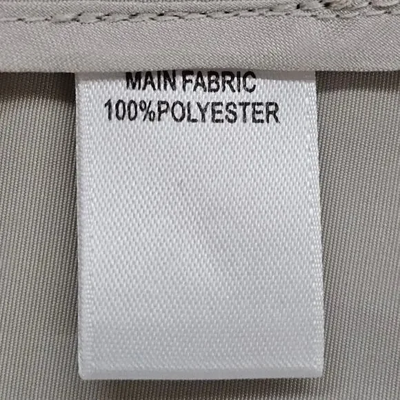 St John Jacket Shirt Womens Size XL Beige Lightweight Safari Full Zip Pockets - Picture 10 of 15